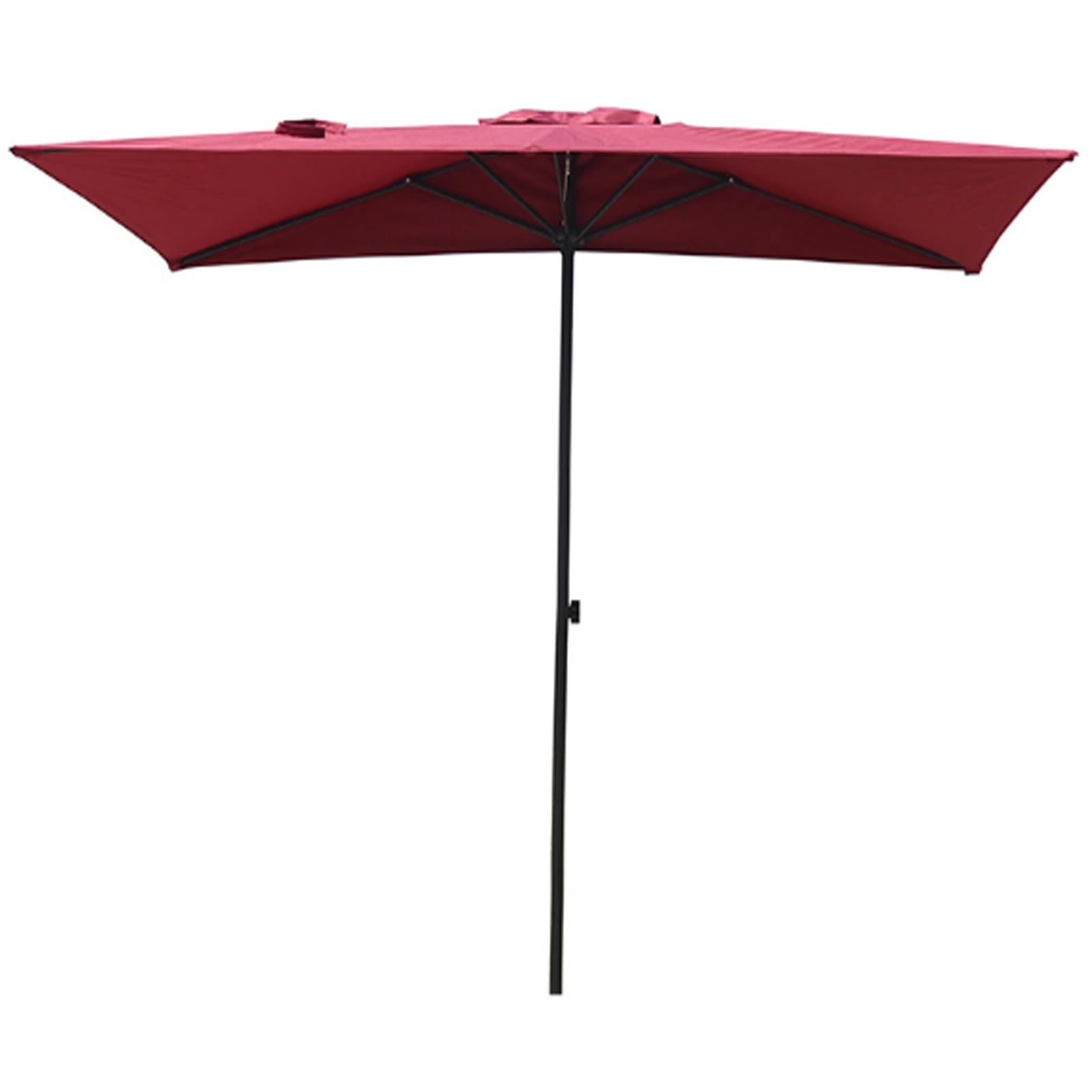 Demi-parapluie rectangulaire réglable protection solaire imperméable