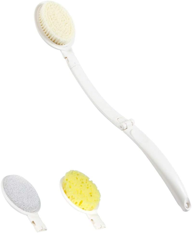 ZJE Body Brushes, Long Handle Bath Brush Back Massage Exfoliating Bath Shower Brush Soft Spa Shower Body Massage Dry Brush Scrubber 3 sets For Adults and Kids