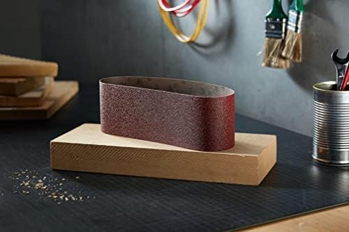 Bosch 9 pcs. Mixed Sanding Belt Set (for Wood, Grit 60/80/100, 75 x 533 mm, Accessories for Belt Sanders)