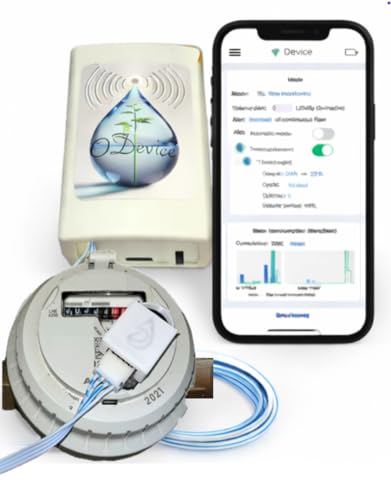 Kit Compteur Eau Connecté - Alerte sur Fuites, Volume, Arrosage - Surveillance - WiFi ou Lora (Module WiFi/Secteur)