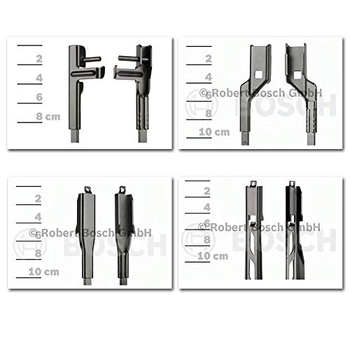 Set Bosch Wischer Wischerblatt Wischerblätter Scheibenwischer Scheibenwischerblätter Aerotwin Multi-Clip AM462S + Heckwischer Heckwischerblatt Heckscheibenwischer A340H