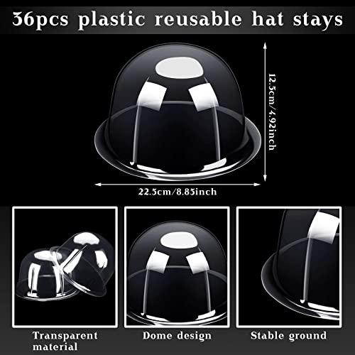 36 Pieces Plastic Hat Stand Rack Hat Display Stand Hat Holder Display Organizer Racks Tabletop Hat Holders Display Wig Stand Wig Holder For Showing Hat Home Travel Cowboy Fedora Closet Trucks #TOP1