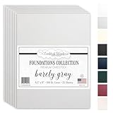 Cardstock Warehouse Foundations 100% Recycled Barely Gray Greige Cardstock Paper - 25 Sheets, 8.5 x 11' - 100 Lb/270 GSM Premium Gray Card Stock for Card Making, Laser, Inkjet Printing & DIY Projects