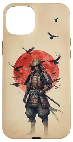 Image of Samurai SHOGUN Red Sun Case for Vintage Japanese Warrior Case for iPhone 15 Plus