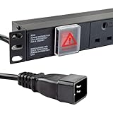 kenable Unité de distribution d'alimentation C20 vers prise secteur britannique 6 voies 48,3 cm PDU horizontale 16 A [6 voies horizontales]