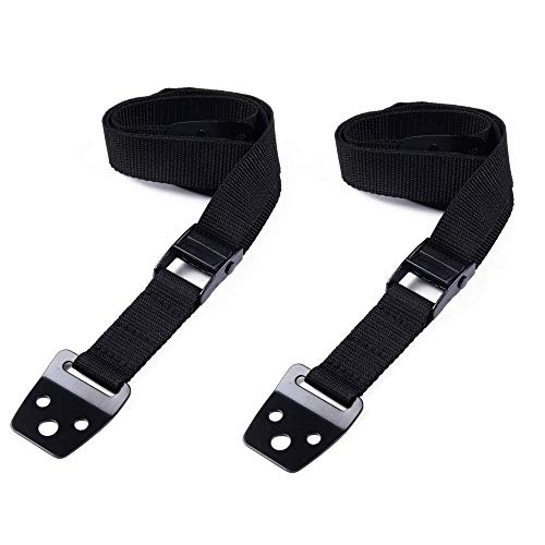BabyBliss Anti Tip Furniture & TV Safety Straps (2 Pack) | All Metal Parts, No Plastic | Heavy Duty Durable Anchors | Adjustable Safety Straps For Baby Proofing and Child Safety