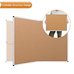 VIZ-PRO Cork Bulletin Board/Foldable Noticeboard, 36 X 24 Inches, Silver Aluminium Frame - Image 4