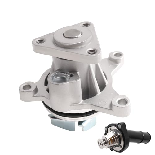 Kit de termostato de bomba de agua compatible con Escape Explorer Focus Fusion Special Service Police Sedan Taurus & Mkc Mkt Mkz & 3 5 & MX-5 Miata Bomba de agua Motor 2.0 2.3L L4, Reemplazo n.° AW4