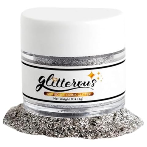 Glitterous Edible Glitter Silverous Cover