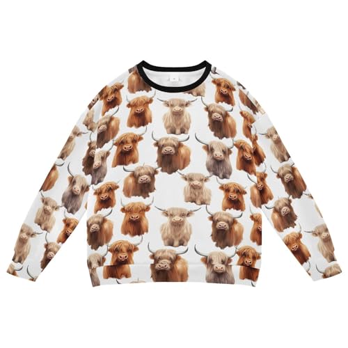 POPTEM Toddler Boys Christmas Sweatshirt Reindeer Cotton Clothes Long Sleeve Casual Pullover Tops 2t