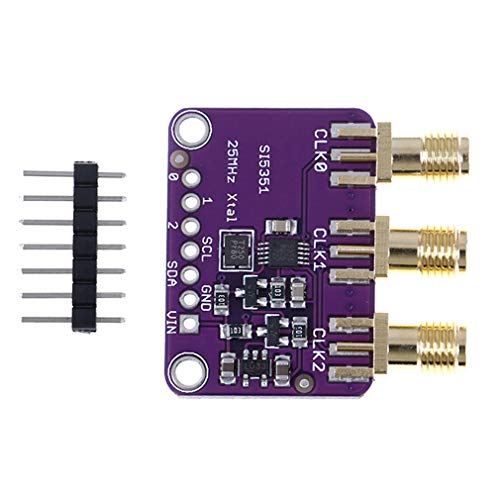 Hailege Si5351A I2C 25MHZ I2C High Frequency Signal Generator Breakout Board Square Wave Frequency Generator Signal Generator 8KHz to 160MHz 3-5VDC for Arduino