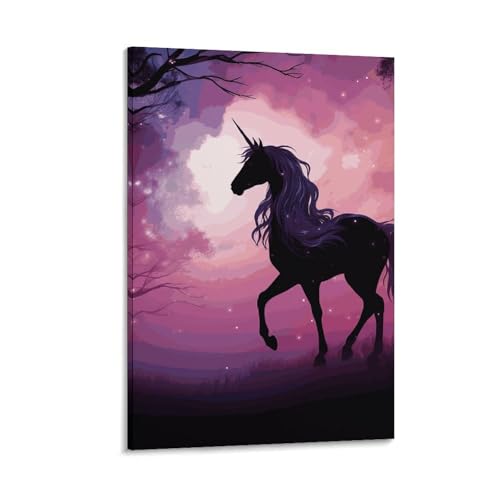 Decoration murale esthetique de grand standing avec cheval violet