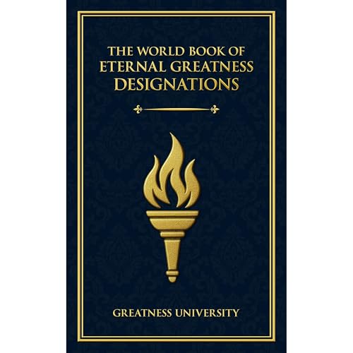 The World Book of Eternal Greatness Designations Audiolibro Por Greatness University, Patrick Businge arte de portada