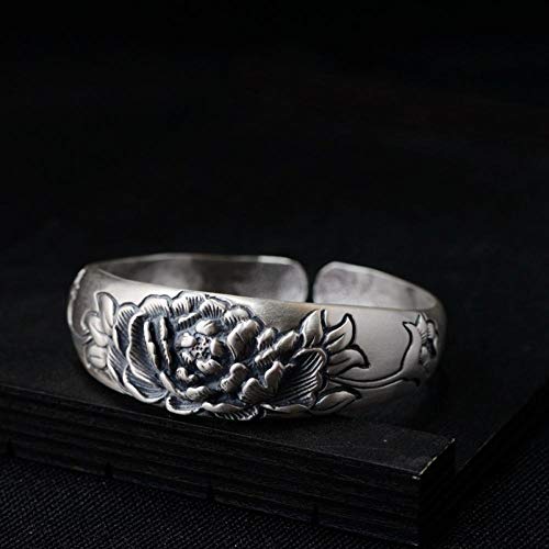Bijoux en argent 990 : bague vintage faite à la main pour femme élégante