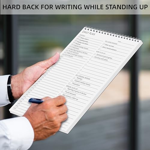 To Do List Notepad Half-Hour Hourly Schedules - Daily Planner Pad Undated 52 Sheets Tear Off, 6.5\" x 9.8\" Planning Pad Checklist Productivity Note Pad for Work and Personal Organized - Thumbnail 5
