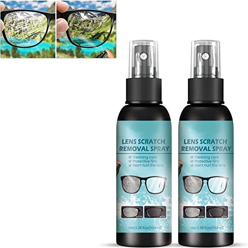 Spray para eliminar arañazos de lentes | líquido de reparación de cristales para parabrisas | spray limpiador de lentes de alta concentración para gafas de sol | spray limpiador de lentes (1pcs)
