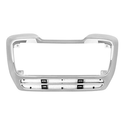 Grand General 89304 Chrome Plastic Grille Surround with Black Steel Bug Screen for M2 112 Freightliner