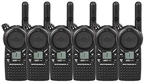 Paquete de 6 walkie talkies de radio de dos vías Motorola CLS1110 🥇✔️ ® A Pedido 🏆™