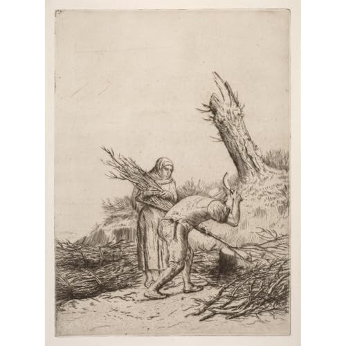 ArtDirect The Fagot Makers (c. 1857–1911) Unframed Art Print Giclee Poster by Alphonse Legros - Ready for Framing with Customization Sizes 7x10, 10x14, 15x20, 24x32, 36x48 and 44x60 inches