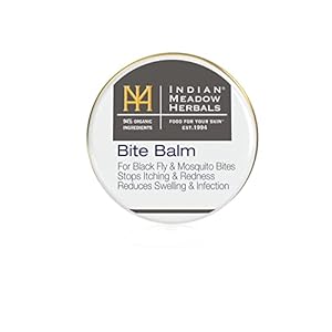 Indian Meadow Herbals Bite Balm for Black Fly & Mosquito Bites (.25oz, 2 Pack) – Stops Itching and Redness Helps Reduce Swelling and Risk of Infection.