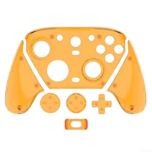 Coque de protection rigide pour GameSir G7 Pro - Transparente - Étanche - En polycarbonate de haute qualité - Facile à nettoyer - Résistant aux rayures - Pour GameSir G7 Pro (Orange transparent)