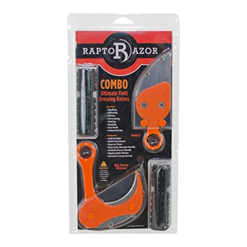 Raptorazor Injection Molded Ultimate Field Dressing Knives Combo Set #TOP8