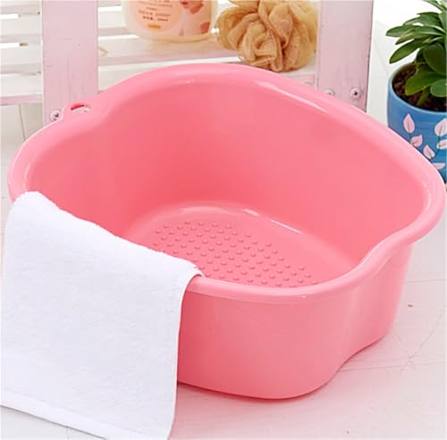 Balde de baño de pies de plástico reforzado rosado miniatura 3