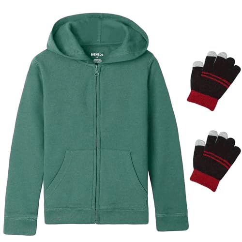 Sweat à capuche zippé fille Bienzoe : fini le froid à l'école avec cette polaire