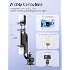 53'' Selfie Stick Tripod with Light, Extendable Selfie Stick with Remote, Portable Cell Phone Tripod Stand with All in 1 Phone Clip, Lightweight Camera Tripod Compatible with iPhone 17 16 15, Android
