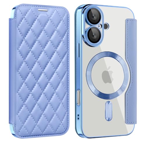 LEADERFISH SʃYی For iPhone 16 P[X 蒠^ magsafeΉ J[h[ J[h wʃNA phone16P[X z^ J[hz_[ lC  ^ y PUU[ ACtH16 gуP[X 