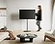 FITUEYES Design TV Ständer Rollbar für 32-65 Zoll Fernseher Mobiler TV Standfuss höhenverstellbar Modern minimalistisch Fernsehständer für Wohnung Büro Heim