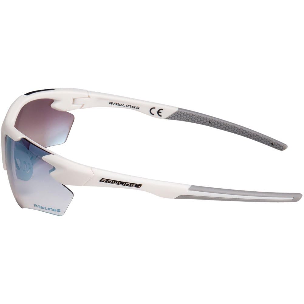 Lunettes de soleil Rawlings pour le baseball sport adulte blanc et bleu modèle 2102
