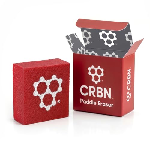 CRBN Pickleball, Paddle Eraser, Patent Pending (Red, 1 Pack)