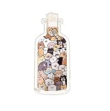 Cute Cat Design Acrylic Puzzle Bottle, Clear Decorative Display Frame, DIY Assembly Art Piece, Kawaii Home Decor, 17.5x8x0.6 cm(Dog)