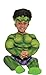Suit Yourself Hulk Muscle Costume for Babies, Size 12-24 Months, Includes a Padded Jumpsuit and a Hat with Hair