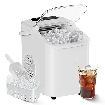 OLIXIS Countertop Ice Maker with Self-Cleaning, Portable Ice Maker Machine - View 2