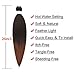 Ombre Brown Pre Stretched Hair Easy Braid Professional Braiding Hair Pre Stretched Expression Braiding Hair Hot Water Setting Synthetic Fiber Braids Hair Yaki Texture Braiding Hair 8 Packs
