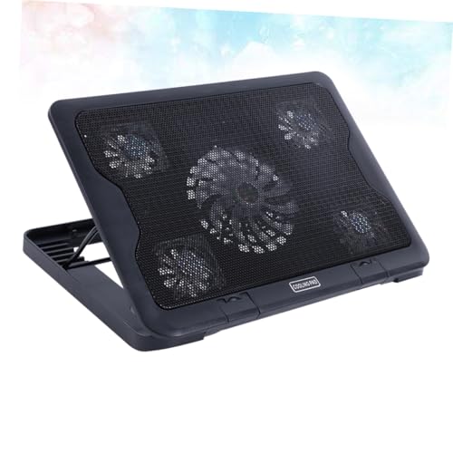 Base para laptop CALLARON con 5 ventiladores, ajustable, color negro miniatura 5