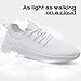 CMNZHK Mens Running Shoes Tennis White Walking Sneakers Gym Workout Slip on Athletic Fashion Sports Lightweight Breathable Jogging Shoes Size 11.5