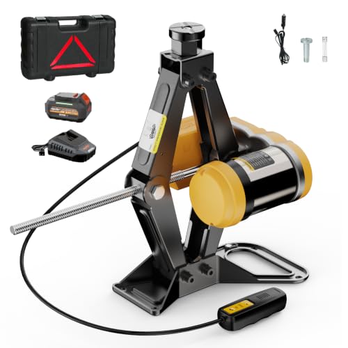 Dual Power Electric Car Jack Compatible with Dewalt 20V MAX Battery