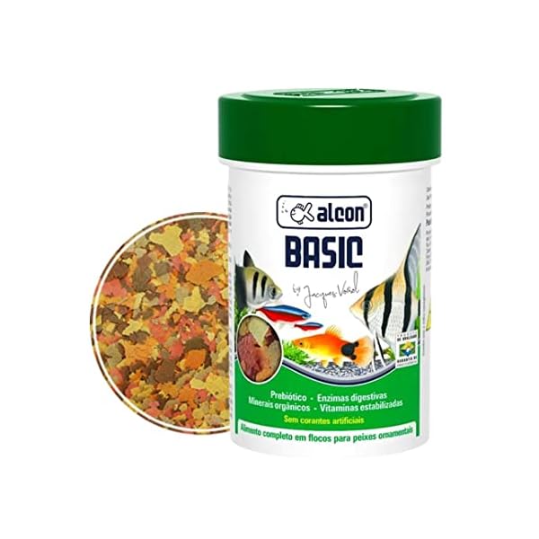 RaÃ§Ã£o Para Peixe Basic Alcon 50g em Flocos Alcon Para Peixes - Imagem 4