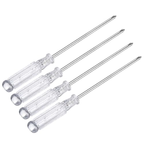 Image of sourcing map 4pcs Mini Phillips Screwdriver 3.0mm 120mm Length Micro Precision Cross Head Screw Driver with Non-Slip Handle for Watch Eyeglasses Electronics Small Appliances Repair