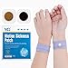 MQ 14 ct Motion Sickness Patches Non Drowsy Sea Sickness Patch for Cruise Travel Essentials, Waterproof Car Sick Patches Behind Ear Fast Acting & Long Last 72H, 1 Pair of Wristbands as a Bonus