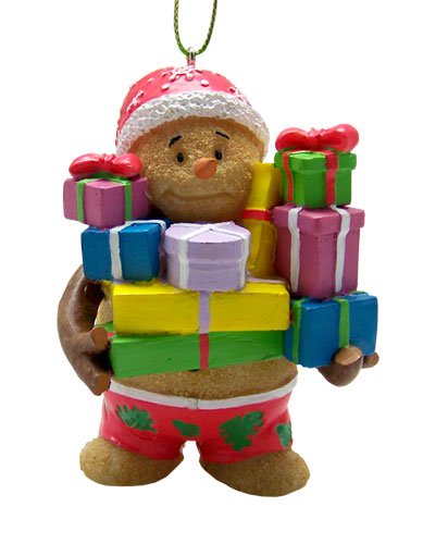 KC HawaiiSandman with Presents Ornament