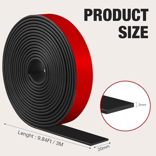 Gummistreifen Selbstklebend Gummimatte Neopren Vollgummi Gummiprofil Zur Wetterabdichtung für Dichtungen zur Vibrationsdämpfung und für Bastelprojekte