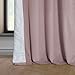 HPD Half Price Drapes Heritage Plush Velvet Curtains 96 Inches Long Room Darkening Curtains for Bedroom & Living Room 50W x 96L, (1 Panel), Ballet Pink