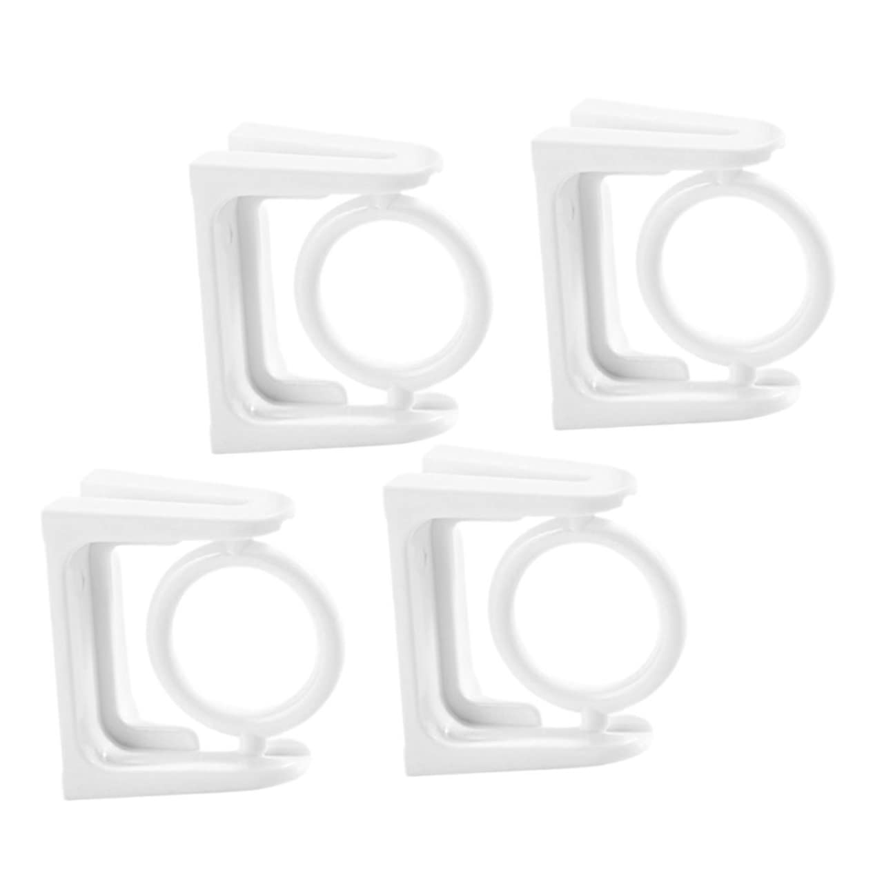 Cabilock 20 Pcs Crochet Rond Support De Tringle À Rideau De Supports De Tringle À Rideau Supports De Tringle À Draperie Circulaires sans Perçage Supports De Tringle À