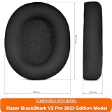 BlackShark V2 PRO 2023 Edition nauszniki – zamiennik poduszki usznej defean kompatybilny z Razer BlackShark V2 Pro 2023 Edition model bezprzewodowy zestaw słuchawkowy do gier (nie pasują do modelu
