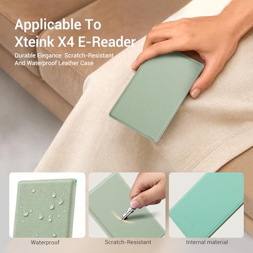 Image of CoBak Magnetic Case for XTEINK X4, Ultra-Lightweight Protective Cover for Xteink X4 E-Reader, Secure Magnetic Attachment(Sage Green)
