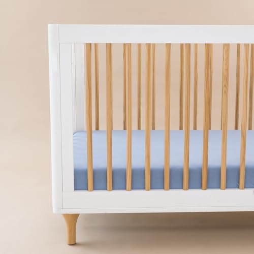 Image of Slate Crib Sheet by Kyte Baby